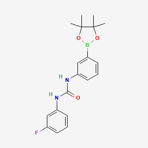 1-(3-Fluorophenyl)-3-[3-(tetramethyl-1,3,2-dioxaborolan-2-yl)phenyl]urea