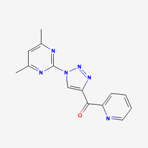 [1-(4,6-dimethyl-2-pyrimidinyl)-1H-1,2,3-triazol-4-yl](2-pyridinyl)methanone