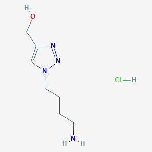 (1-(4-aminobutyl)-1H-1,2,3-triazol-4-yl)methanol hydrochloride
