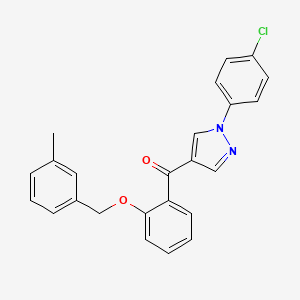 [1-(4-chlorophenyl)-1H-pyrazol-4-yl]{2-[(3-methylbenzyl)oxy]phenyl}methanone