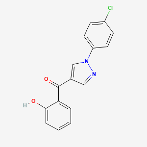 [1-(4-chlorophenyl)-1H-pyrazol-4-yl](2-hydroxyphenyl)methanone