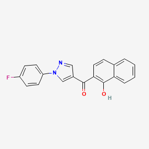 [1-(4-fluorophenyl)-1H-pyrazol-4-yl](1-hydroxy-2-naphthyl)methanone