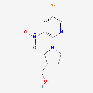 (1-(5-Bromo-3-nitropyridin-2-yl)pyrrolidin-3-yl)-methanol