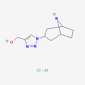 (1-(8-azabicyclo[3.2.1]octan-3-yl)-1H-1,2,3-triazol-4-yl)methanol hydrochloride