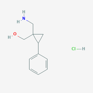 [1-(Aminomethyl)-2-phenylcyclopropyl]methanol hydrochloride