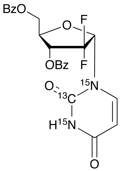 1’-Epi 3,5-Dibenzoate-2,2-difluorouridine-13C,15N2