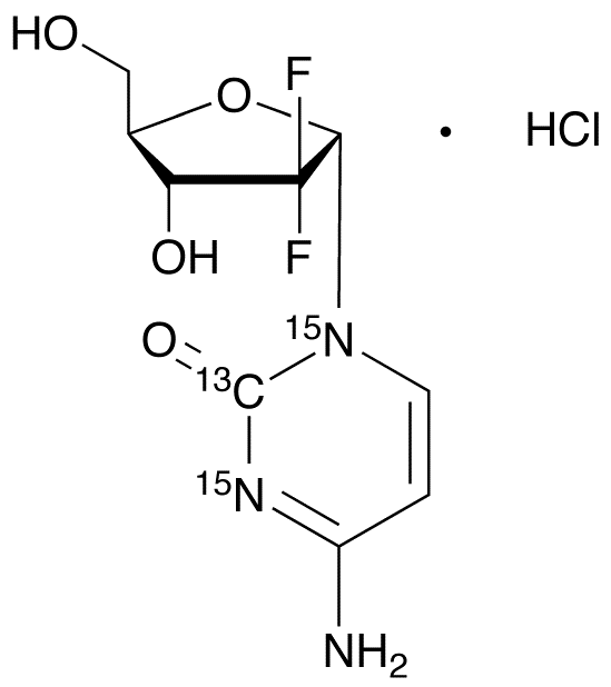 1’-Epi Gemcitabine-13C,15N2 Hydrochloride