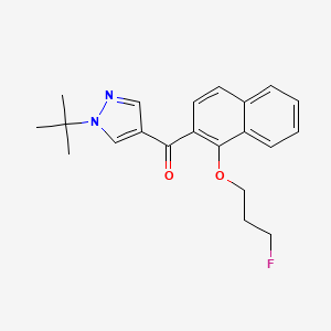 [1-(tert-butyl)-1H-pyrazol-4-yl][1-(3-fluoropropoxy)-2-naphthyl]methanone