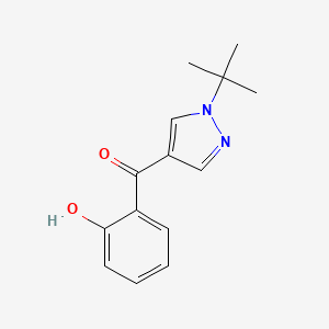 [1-(tert-butyl)-1H-pyrazol-4-yl](2-hydroxyphenyl)methanone