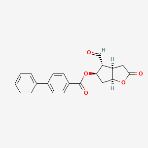 [1,1-Biphenyl]-4-carboxylic acid (3aR,4R,5R,6aS)-4-formylhexahydro -2-oxo-2H-cyclopenta[b]furan-5-yl