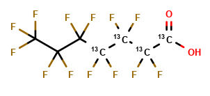 [1,2,3,4-13C4]-Perfluoroheptanoic acid