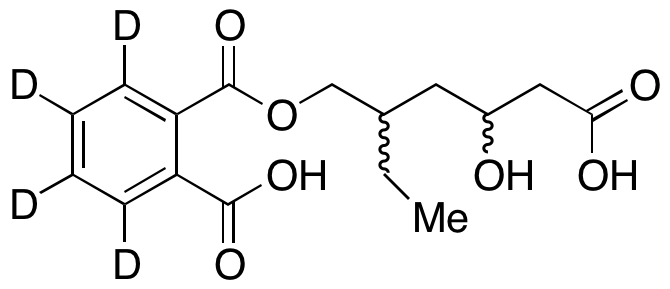 1,2-Benzenedicarboxylic Acid 1-(5-Carboxy-2-ethyl-4-hydroxypentyl) Ester-d4; (Mixture of Diasteromers)