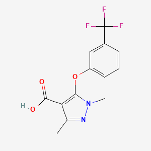 1,3-Dimethyl-5-[3-(trifluoromethyl)phenoxy]-1H-pyrazole-4-carboxylic acid