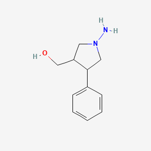 (1-Amino-4-phenylpyrrolidin-3-yl)methanol