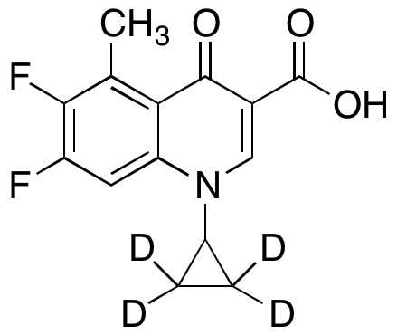 1-Cyclopropyl-6,7-difluoro-1,4-dihydro-5-methyl-4-oxo-3-quinolinecarboxylic Acid-d4