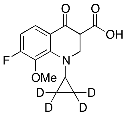 1-Cyclopropyl-7-fluoro-1,4-dihydro-8-methoxy-4-oxo-3-quinolinecarboxylic Acid-d4