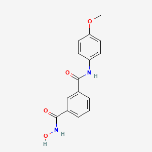 1-N-hydroxy-3-N-(4-methoxyphenyl)benzene-1,3-dicarboxamide