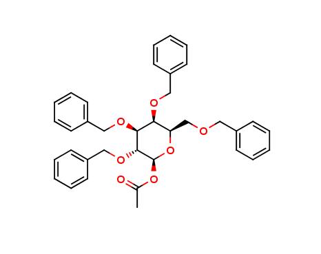 1-O-Acetyl- 2,3,4,6-tetra-O-benzyl-β-D-galactopyranose