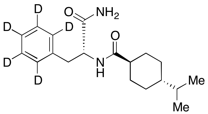 [1(R)-trans]-α-[[[4-(1-Methylethyl)cyclohexyl]carbonyl]amino]benzenepropanamide-d5