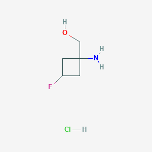 (1-amino-3-fluoro-cyclobutyl)methanol; hydrochloride