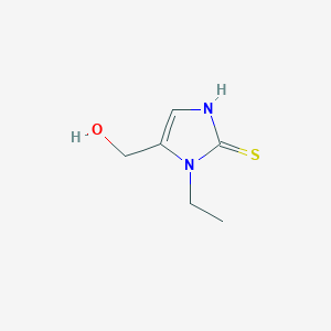 (1-ethyl-2-sulfanyl-1H-imidazol-5-yl)methanol