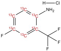4-Fluoro-2-(trifluoromethyl)aniline hydrochloride 13C6