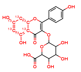 Kaempferol-3-O-beta-D-glucuronide 13C6