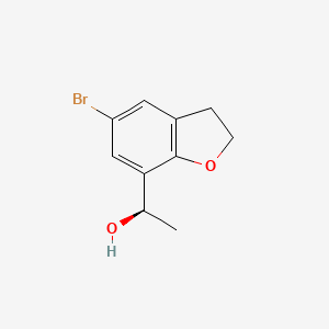 (1R)-1-(5-bromo-2,3-dihydro-1-benzofuran-7-yl)ethan-1-ol