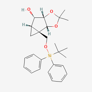(1R,2R,3S,4S,5S)-1-(tert-Butyldiphenyl)silyloxymethyl-2,3-dioxy-O,O-isopropylidenebicyclo[3.1.0]hexan-4-ol