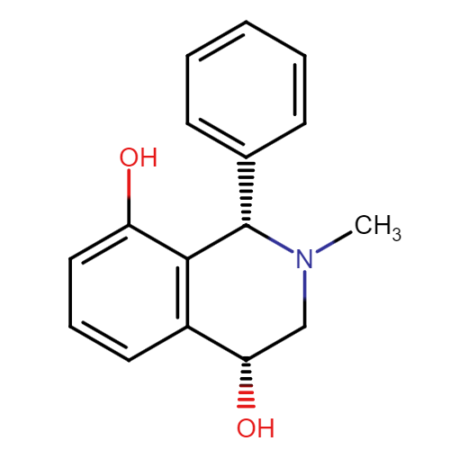 (1S,4R)-2-methyl-1-phenyl-1,2,3,4-tetrahydroisoquinoline-4,8-diol