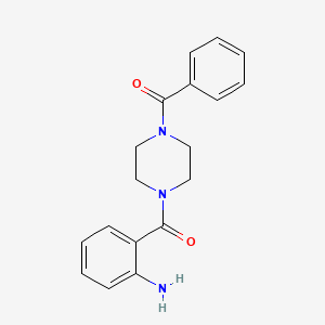 {2-[(4-Benzoylpiperazin-1-yl)carbonyl]phenyl}amine