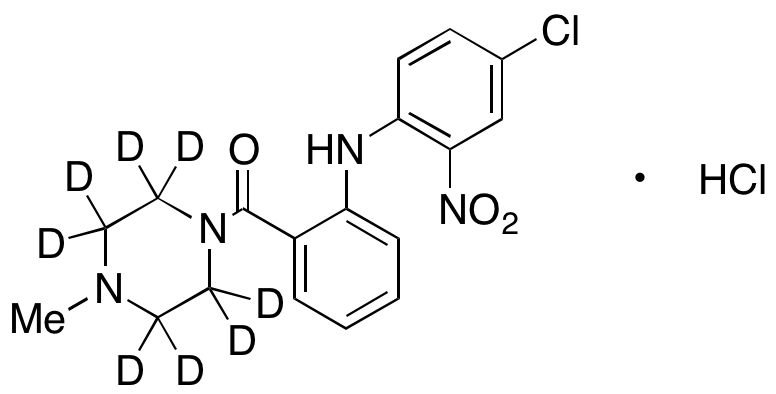 [2-[(4-Chloro-2-nitrophenyl)amino]phenyl](4-methyl-1-piperazinyl)methanone-d8 Hydrochloride