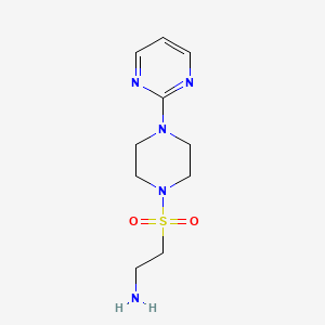 {2-[(4-Pyrimidin-2-ylpiperazin-1-yl)sulfonyl]ethyl}amine
