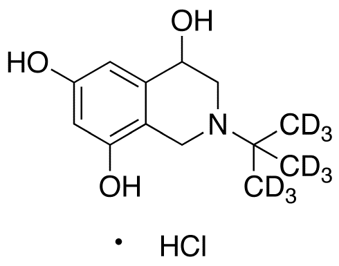 2-(1,1-Dimethylethyl)-1,2,3,4-tetrahydro-4,6,8-Isoquinolinetriol-d9 Hydrochloride