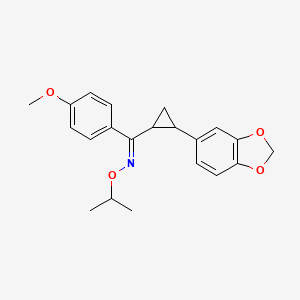 [2-(1,3-benzodioxol-5-yl)cyclopropyl](4-methoxyphenyl)methanone O-isopropyloxime