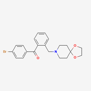 (2-(1,4-Dioxa-8-azaspiro[4.5]decan-8-ylmethyl)phenyl)(4-bromophenyl)methanone