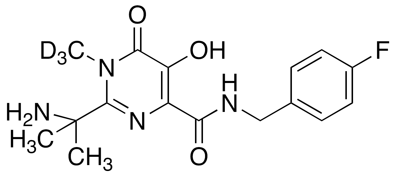 2-(1-Amino-1-methylethyl)-N-(4-fluorobenzyl)-5-hydroxy-1-methyl-6-oxo-1,6-dihydropyrimidine-4-carboxamide-d3