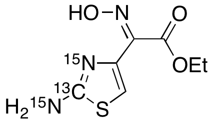 2-(2-Aminothiazole-4-yl)-2-hydroxyiminoacetate-13C,15N2