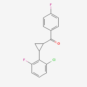 [2-(2-chloro-6-fluorophenyl)cyclopropyl](4-fluorophenyl)methanone