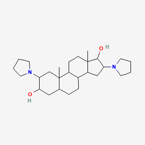 (2β,3α,5α,16β,17β)-2,16-di-1-Pyrrolidinylandrostane-3,17-diol