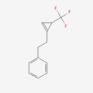 (2-(3-(trifluoromethyl)cycloprop-1-en-1-yl)ethyl)benzene