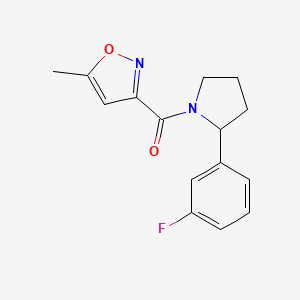 [2-(3-Fluorophenyl)-1-pyrrolidinyl](5-methyl-3-isoxazolyl)methanone