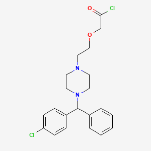 [2-[4-[(4-Chlorophenyl)phenylmethyl]-1-piperazinyl]ethoxy]acetyl Chloride Dihydrochloride