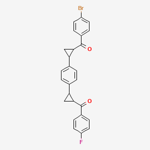 (2-{4-[2-(4-bromobenzoyl)cyclopropyl]phenyl}cyclopropyl)(4-fluorophenyl)methanone