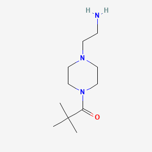 (2-[4-(2,2-Dimethylpropanoyl)piperazin-1-YL]ethyl)amine
