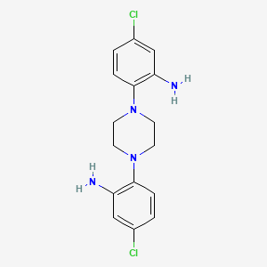 {2-[4-(2-Amino-4-chlorophenyl)piperazin-1-yl]-5-chlorophenyl}amine