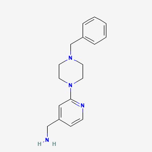 [2-(4-Benzylpiperazin-1-yl)pyridin-4-yl]methylamine