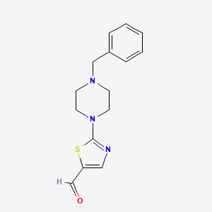 2-(4-Benzylpiperazino)-1,3-thiazole-5-carbaldehyde