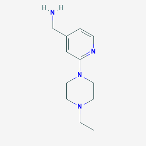[2-(4-Ethylpiperazin-1-yl)pyridin-4-yl]methanamine
