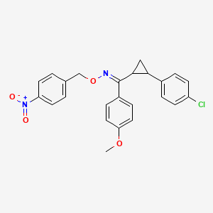 [2-(4-chlorophenyl)cyclopropyl](4-methoxyphenyl)methanone O-(4-nitrobenzyl)oxime